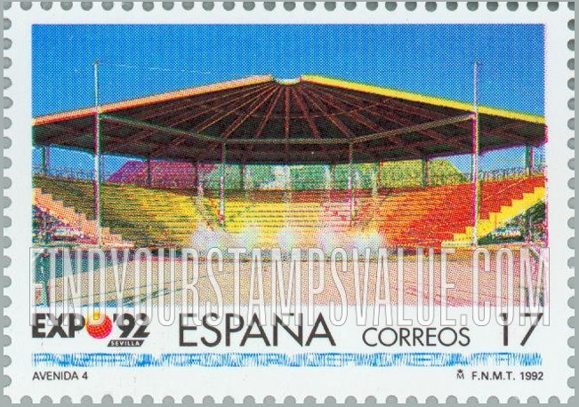 FindYourStampsValue: Expo β92, Seville: Avenue 4