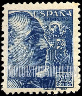 FindYourStampsValue: Gen. Francisco Franco