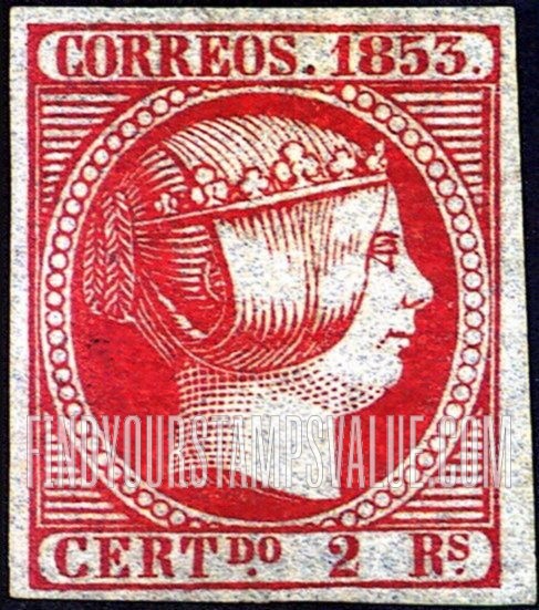 FindYourStampsValue: Kingdom: Isabella II