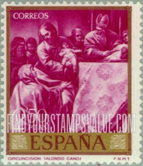 FindYourStampsValue: Cano Paintings: Circumcision of Jesus