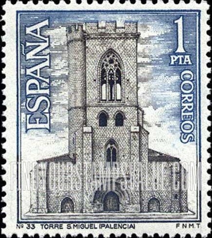 FindYourStampsValue: Tourism: Tower of St. Miguel Church, Palencia