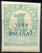 FindYourStampsValue: Revolutionary Overprints, Nationalist (Revolutionary) Forces, Orense: Numeral