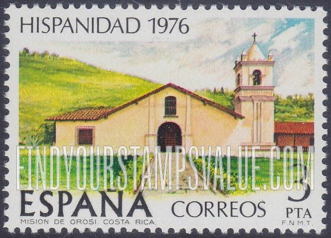 FindYourStampsValue: Orosi Mission, Costa Rica