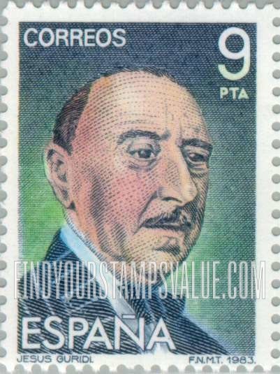 FindYourStampsValue: Jesus de Guridi Bidaola (1886-1961)