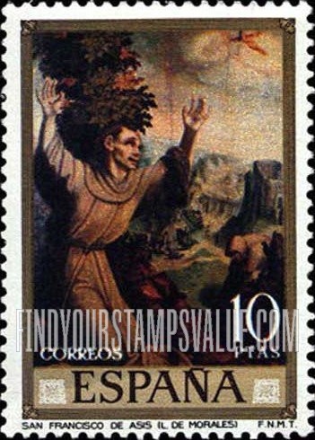 FindYourStampsValue: Morales Paintings: St. Francis of Assisi