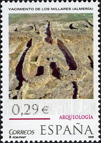 FindYourStampsValue: Archaeology: Los Millares archaeological site