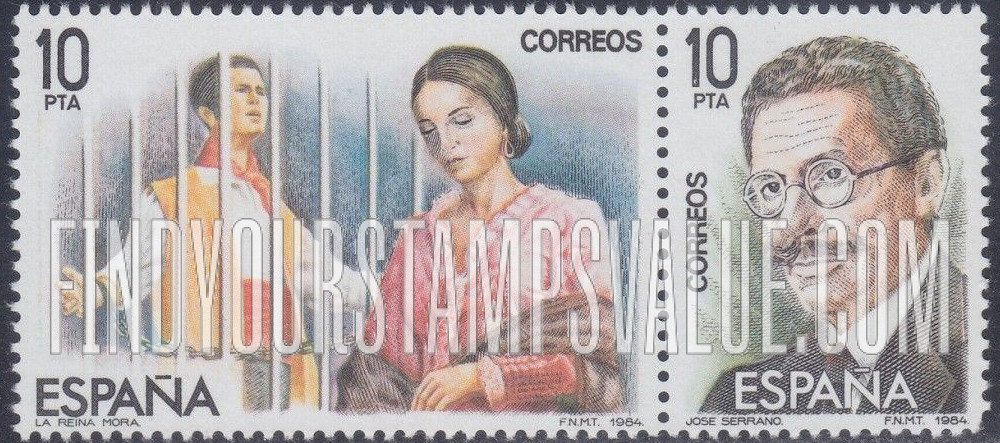 FindYourStampsValue: La Reina Mora, Jose Serrano (1873-1941)
