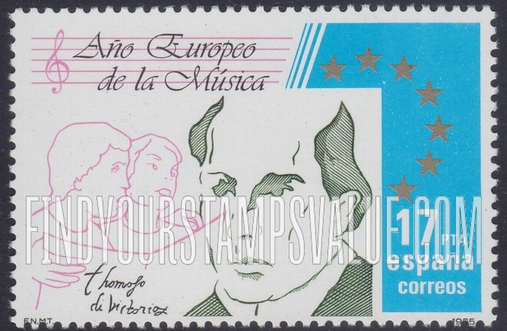 FindYourStampsValue: European Music Year: Tomas Luis de Victoria, composer