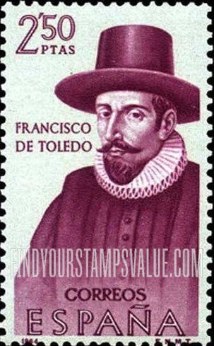 FindYourStampsValue: Builders of the New World: Francisco de Toledo