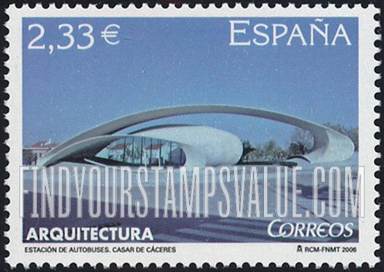 FindYourStampsValue: Architecture: Bus station, Casar de Cáceres