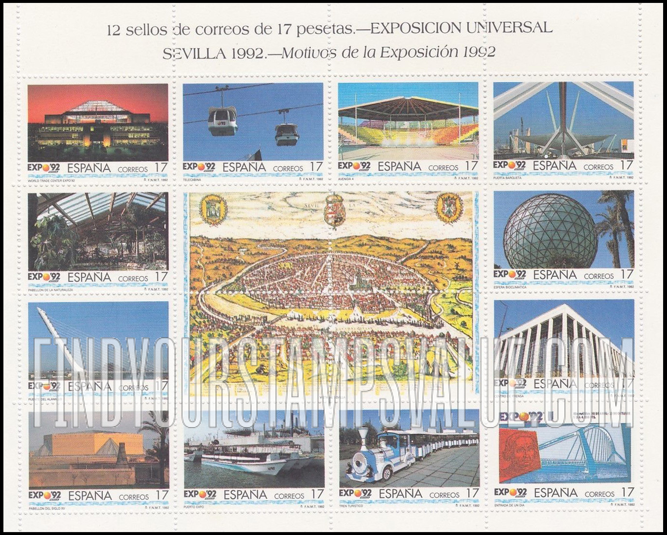 FindYourStampsValue: Expo β92, Seville