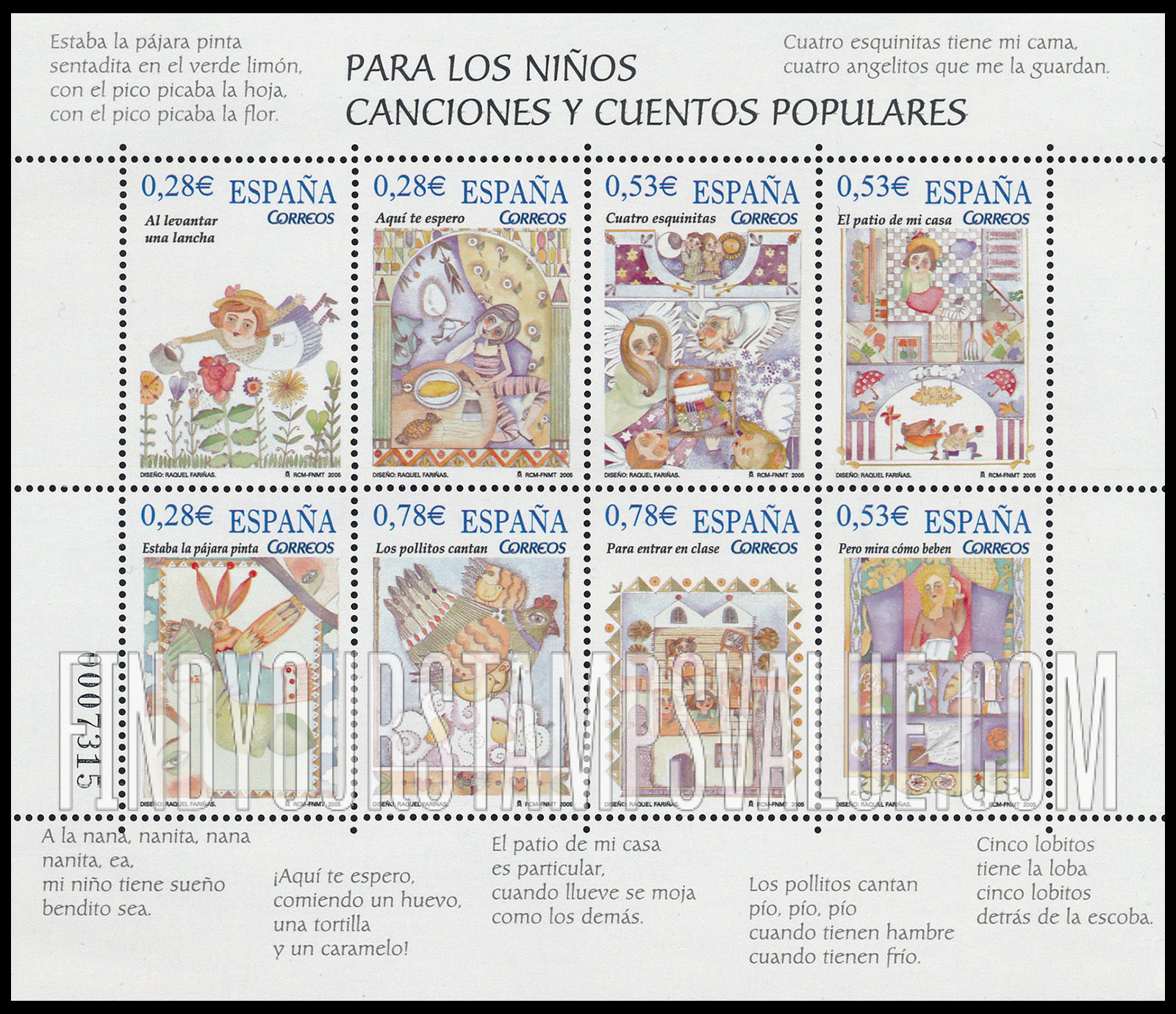 FindYourStampsValue: Children’s Songs and Stories