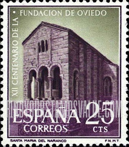 FindYourStampsValue: Church of St. Mary, Naranco