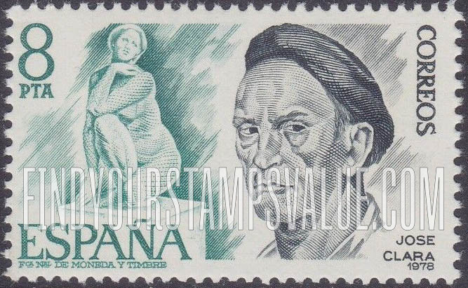 FindYourStampsValue: José Clara and sculpture