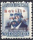 FindYourStampsValue: Revolutionary Overprints, Nationalist (Revolutionary) Forces, Seville: Emilio Castelar