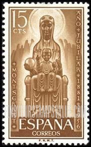 FindYourStampsValue: Black Virgin of Montserrat