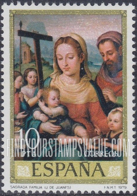 FindYourStampsValue: Juan de Juanes Paintings: Holy Family
