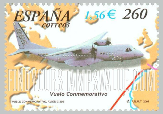 FindYourStampsValue: First Flights, 75th Anniversary: Commemorative flight