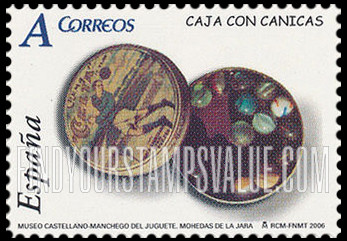 FindYourStampsValue: Toys: Container of marbles