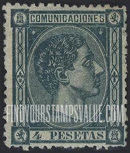 FindYourStampsValue: Kingdom: King Alfonso XII