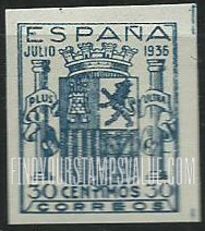 FindYourStampsValue: Spanish State: Arms of Spain