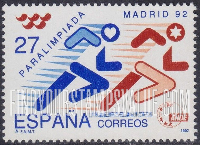 FindYourStampsValue: 1992 Special Olympics, Madrid