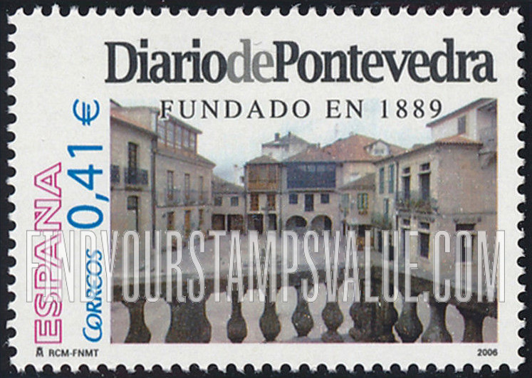 FindYourStampsValue: Diario de Pontevedra Newspaper, 117th Anniversary