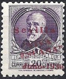 FindYourStampsValue: Revolutionary Overprints, Nationalist (Revolutionary) Forces, Seville: Francisco Pi y Margall