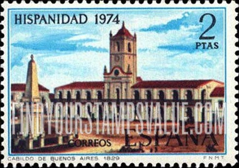 FindYourStampsValue: Municipal Council Building, Buenos Aires, 1829