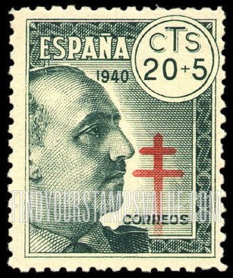FindYourStampsValue: Semi-Postal: General Franco
