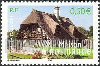 FindYourStampsValue: Aspects of Life in the French Regions Type of 2003: House, Normandy