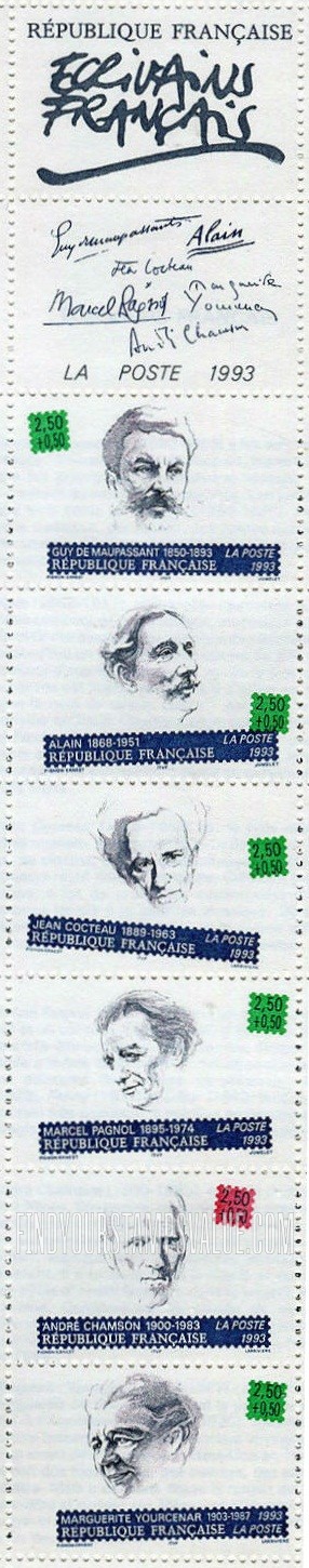FindYourStampsValue: SEMI-POSTAL - Writers