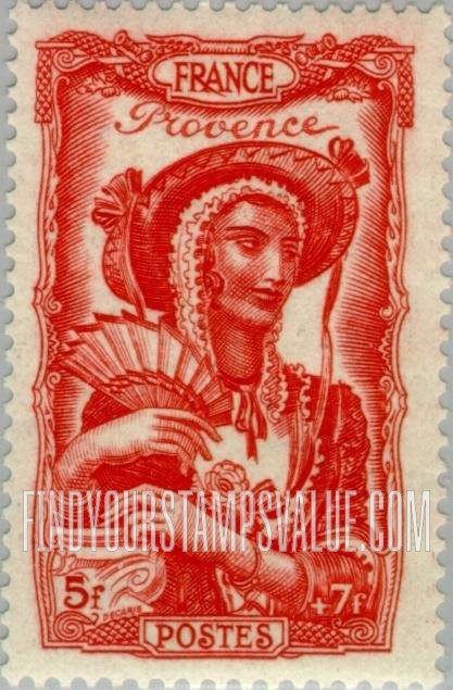 FindYourStampsValue: SEMI-POSTAL - Provence