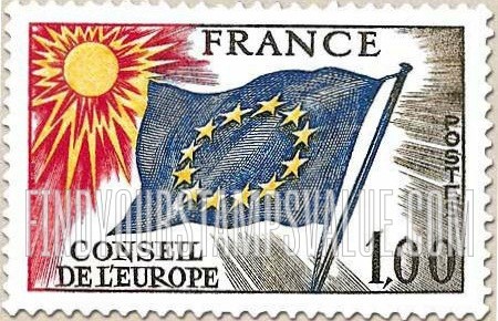 FindYourStampsValue: OFFICIAL - Council of Europe Flag: Type of 1958