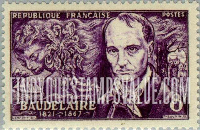 FindYourStampsValue: Poets: Charles Baudelaire