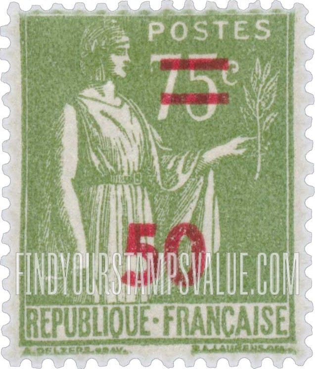 FindYourStampsValue: Peace with Olive Branch: Stamps of 1932-39 Surcharged in Carmine