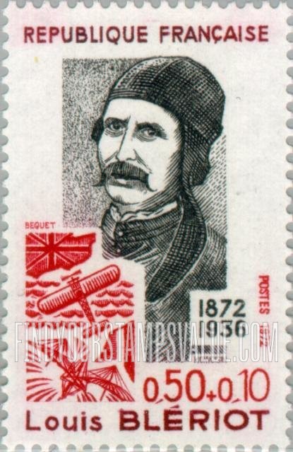 FindYourStampsValue: SEMI-POSTAL - Louis Blériot (1872-1936), aviation pioneer
