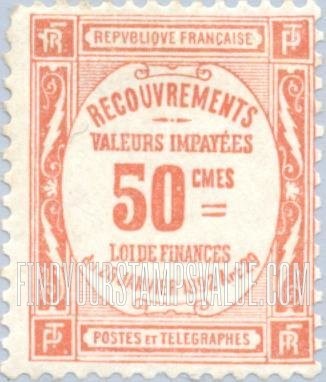 FindYourStampsValue: POSTAGE DUE - Recouvrements