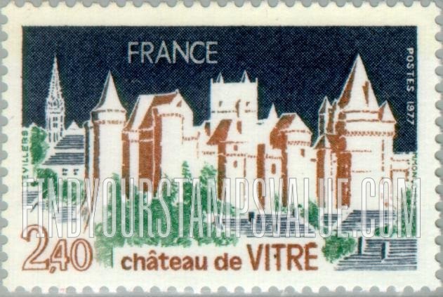 FindYourStampsValue: Tourist Issue: Chateau de Vitré