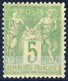 FindYourStampsValue: Peace and Commerce ("Type Sage")