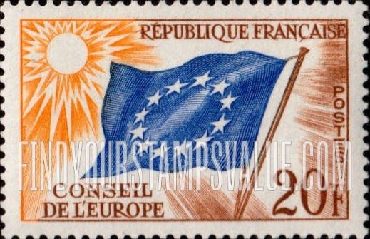 FindYourStampsValue: OFFICIAL - Council of Europe Flag