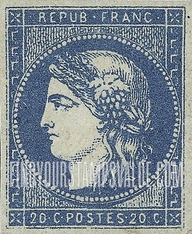 FindYourStampsValue: Ceres: Bordeaux Issue