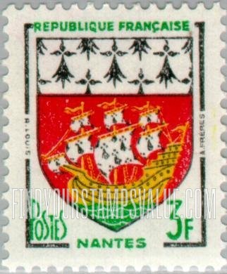FindYourStampsValue: Arms of Nantes