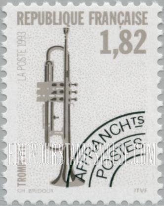 FindYourStampsValue: Musical Instruments Type of 1989: Trumpet