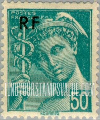 FindYourStampsValue: Mercury: Inscribed “Postes Francaises”