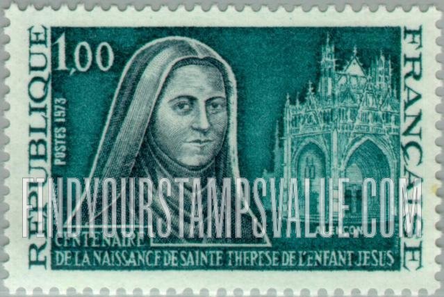 FindYourStampsValue: St. Teresa, Portal of Notre Dame of Alençon