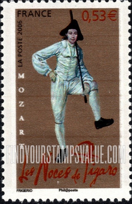 FindYourStampsValue: Costumes From Operas by Wolfgang Amadeus Mozart: The Marriage of Figaro