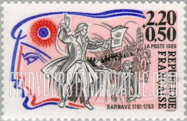 FindYourStampsValue: SEMI-POSTAL - Revolution Leaders and Heroes: Antoine Pierre Joseph Marie Barnave (1761-93)