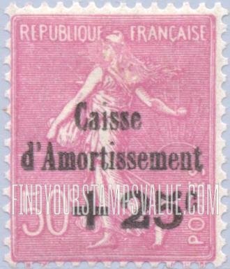 FindYourStampsValue: SEMI-POSTAL - Sower: Types of 1903-23 Issues Surcharged