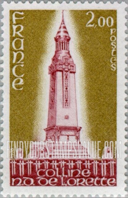 FindYourStampsValue: World War I Memorial near Lens